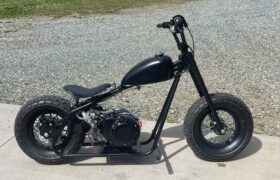 Discover the RCF Bobber, a hand-built mini bike featuring bobber styling, 212cc engine, and custom craftsmanship. Ride vintage vibes in a compact package.