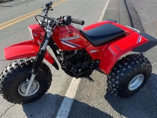 Discover the ATC250SX, Honda’s air-cooled 2-stroke 3-wheeler built for trail riding, featuring 28 hp, 6-speed transmission, and rugged off-road capability.