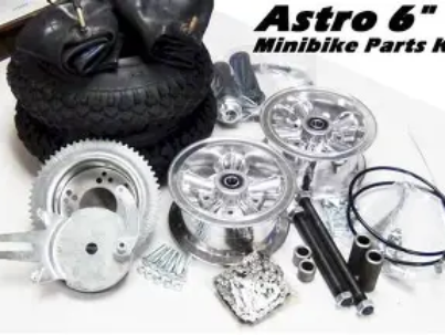 Discover mini bike parts and accessories, including engines, wheels, seats, lights, and performance upgrades for all mini bike brands.