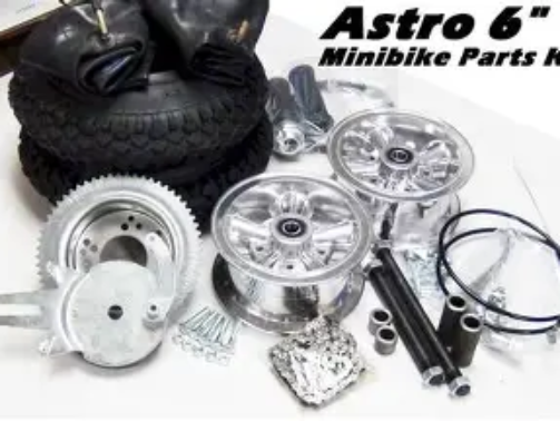 Discover mini bike parts and accessories, including engines, wheels, seats, lights, and performance upgrades for all mini bike brands.