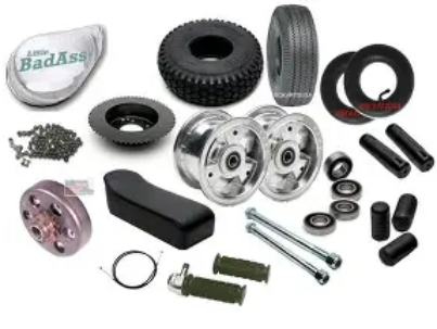 Discover mini bike parts and accessories, including engines, wheels, seats, lights, and performance upgrades for all mini bike brands.