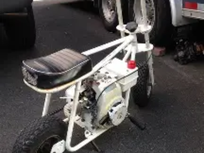 The Great White 100 mini bike delivers powerful 100cc performance with bold styling and rugged durability. Explore engine specs, ride quality, handling.