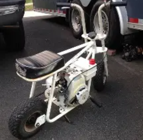 The Great White 100 mini bike delivers powerful 100cc performance with bold styling and rugged durability. Explore engine specs, ride quality, handling.