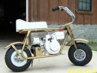 The candy gold stock minibike delivers eye-catching metallic styling with reliable factory performance. Discover features, engine specs, riding comfort