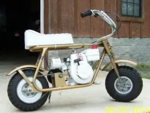 The candy gold stock minibike delivers eye-catching metallic styling with reliable factory performance. Discover features, engine specs, riding comfort